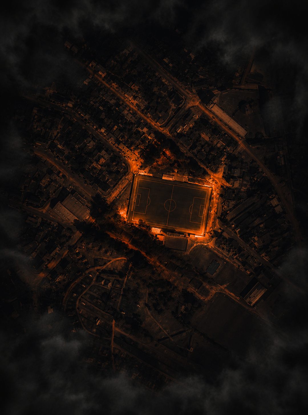 Vue aérienne du stade